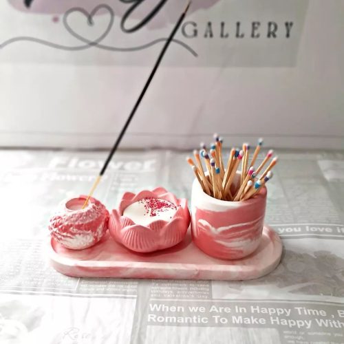 ست دکوری سنگی 4تیکه