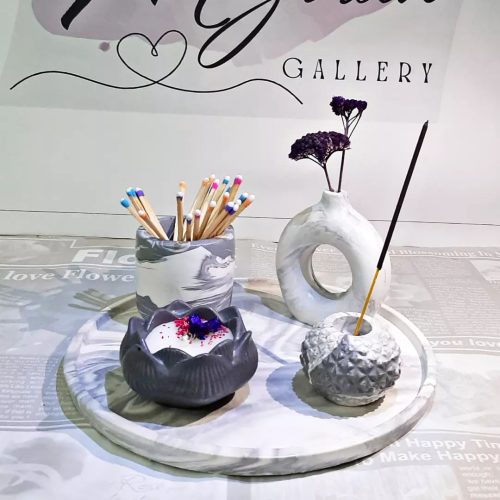 ست دکوری سنگی 5تیکه مدلMG2