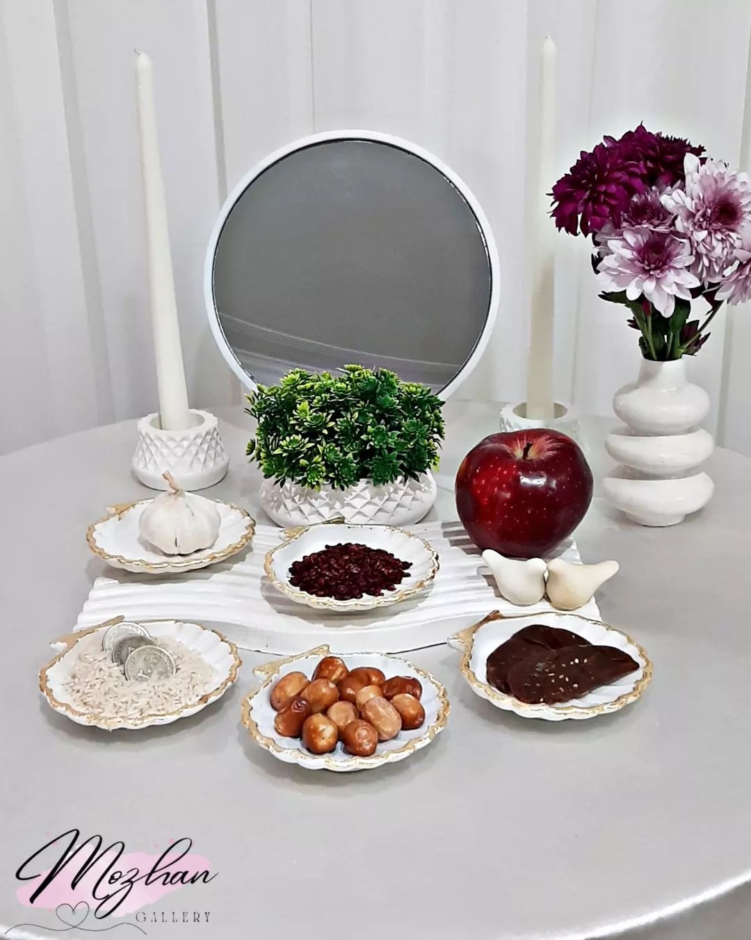 هفت سین سنگی بتنی صدف