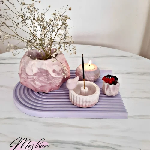 ست دکوری سنگی (اکسسوری سنگ مصنوعی) موج