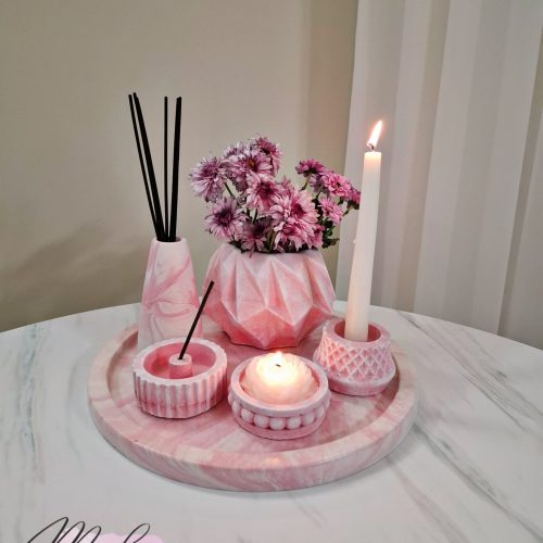 دکوری سنگ مصنوعی پرکاربرد صورتی